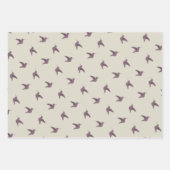 patroon van rode kolibrie inpakpapier vel (Voorkant)