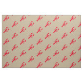 patroon van rode kreeft stof (Fat Quarter)