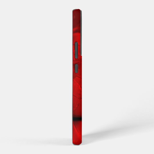 Patroon van rode vogelveren samsung galaxy hoesje (Rechterkant)