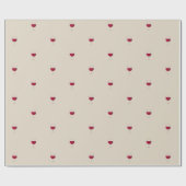 Patroon van rood wijnglas voor wijnliefhebbers cadeaupapier (Vlak)