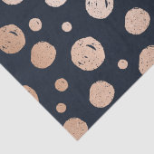 patroon van roos goud en zwarte stippen tissuepapier (Detail)