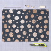 patroon van roos goud en zwarte stippen tissuepapier (Craft)