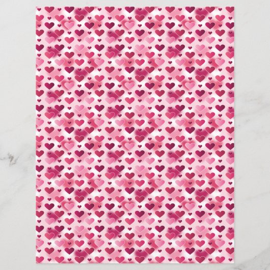 patroon van roze harten (Achterkant)