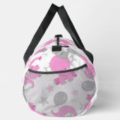 Patroon van roze olifanten, luifantennepalen, ster plunjezak (Rechts)