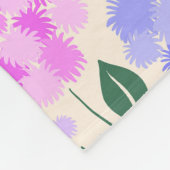 Patroon van roze & paarse & blauwe bloemen fleece deken (Hoek)