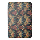 patroon van schattig betonnen kunstdeco badmat (Voorkant Verticaal)