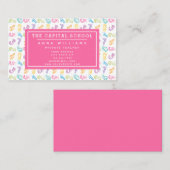 Patroon van schattige getallen - Wiskundeleraar | Visitekaartje (Voorkant / Achterkant)