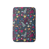 patroon van schattige vogels en bloemen badmat (Voorkant Verticaal)