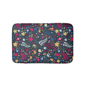 patroon van schattige vogels en bloemen badmat (Voorkant)