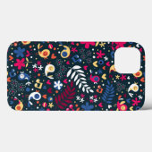 patroon van schattige vogels en bloemen Case-Mate iPhone case (Achterkant (horizontaal))