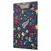 patroon van schattige vogels en bloemen klembord (Links)