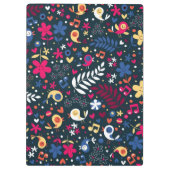 patroon van schattige vogels en bloemen klembord (Achterkant)