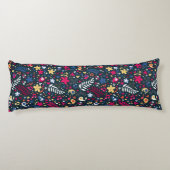 patroon van schattige vogels en bloemen lichaamskussen (Achterkant)