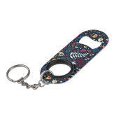 patroon van schattige vogels en bloemen mini flessenopener (Voorkant Gekanteld)