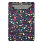 patroon van schattige vogels en bloemen mini klembord (Voorkant)