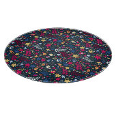 patroon van schattige vogels en bloemen snijplank (Hoek)