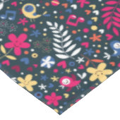 patroon van schattige vogels en bloemen tafelkleed (Gekanteld)