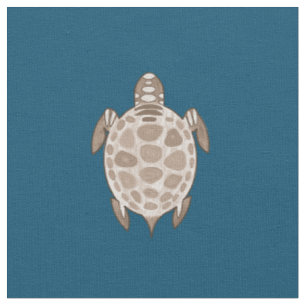 patroon van sepia-schildpadden stof