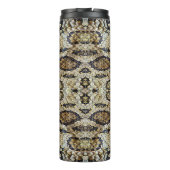 patroon van slangenhuid.  dierlijke afdruk thermosbeker (Achterkant)