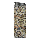 patroon van slangenhuid.  dierlijke afdruk thermosbeker (Geroteerd rechts)