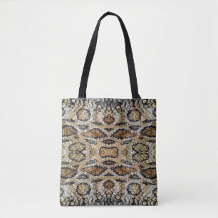 patroon van slangenhuid.  dierlijke afdruk tote bag