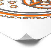 patroon van snijdelen poster (Hoek)