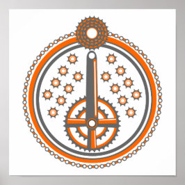 patroon van snijdelen poster