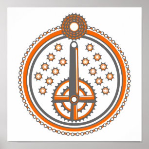 patroon van snijdelen poster