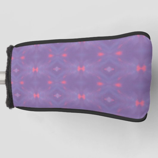 Patroon van Spring Paarse en Soft Pink Golfheadcover (Voorkant)