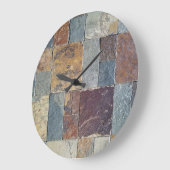 patroon van stenen tegelplaat grote klok (Hoek)