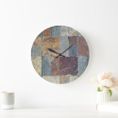 patroon van stenen tegelplaat grote klok (Huis)