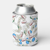Patroon van strooipillen blikjeskoeler (Blikje Voorkant)