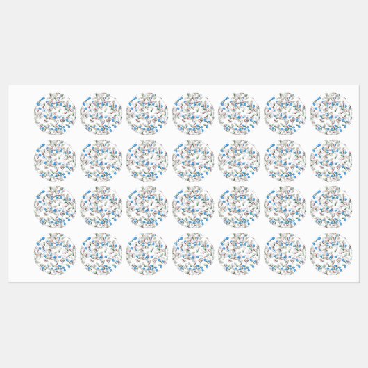 Patroon van strooipillen labels (Vel)