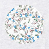 Patroon van strooipillen labels (Design 2)