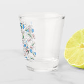 Patroon van strooipillen shot glas (Rechts)