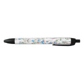 Patroon van strooipillen zwarte inkt pen (Bodem)