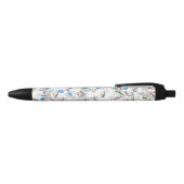Patroon van strooipillen zwarte inkt pen (Bovenkant)