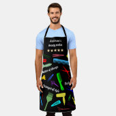 Patroon van Stylist's Tools Grappig Schort (Gedragen)