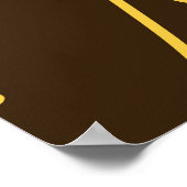 Patroon van tekenvlakken met één lijn poster (Hoek)