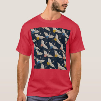 Patroon van trekvogels Japans patroon T-shirt