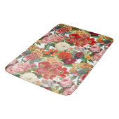 patroon van tuinbloemen badmat (Gekanteld)