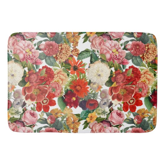 patroon van tuinbloemen badmat (Voorkant)