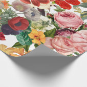  patroon van tuinbloemen cadeaupapier (Hoek)