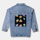 PATROON VAN UFO-SCHEPEN DENIM JACKET (Achterkant)