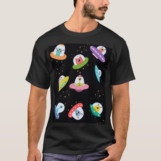 PATROON VAN UFO-SCHEPEN T-SHIRT (Voorkant)