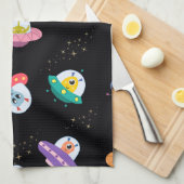 PATROON VAN UFO-SCHEPEN THEEDOEK (Quarter Fold)