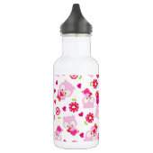 Patroon van uilen, Moppige uilen, Roze uilen, Hart Waterfles (Links)