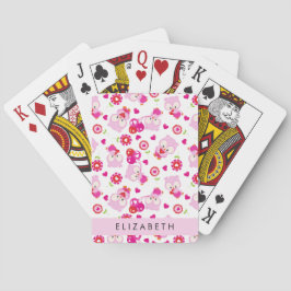 Patroon Van Uilen, Moppige Uilen, Roze Uilen, Je N Pokerkaarten