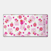 Patroon van uilen, schattige uilen, roze uilen, Jo Bureaumat (Voorkant)