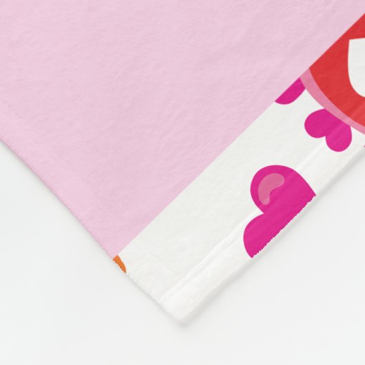 Patroon van uilen, schattige uilen, roze uilen, Jo Fleece Deken (Hoek)